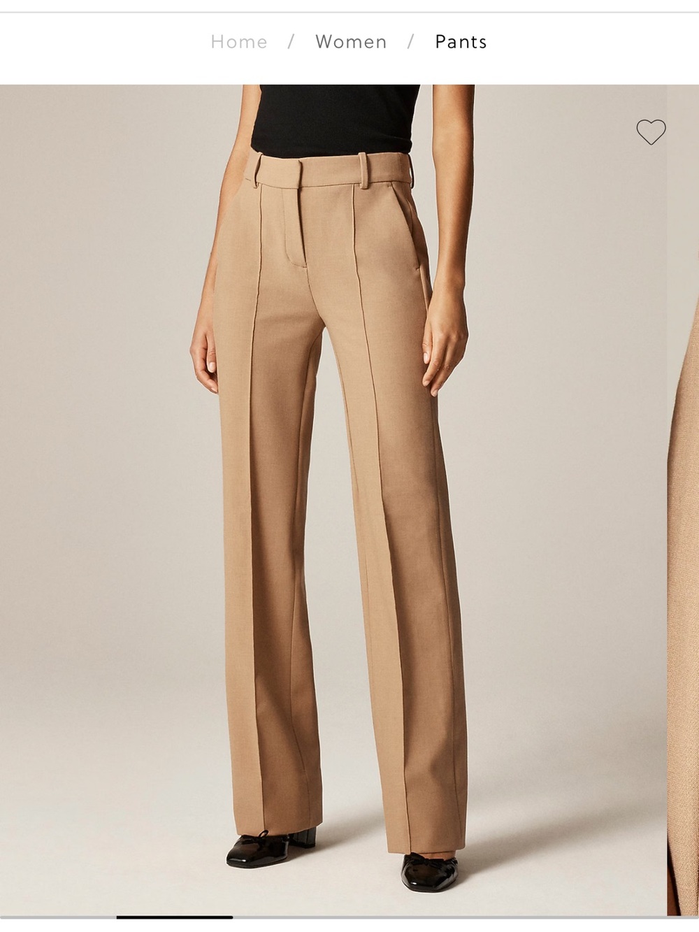 Jcrew Natalia Trousers in Camel Tan Size 2P NWT